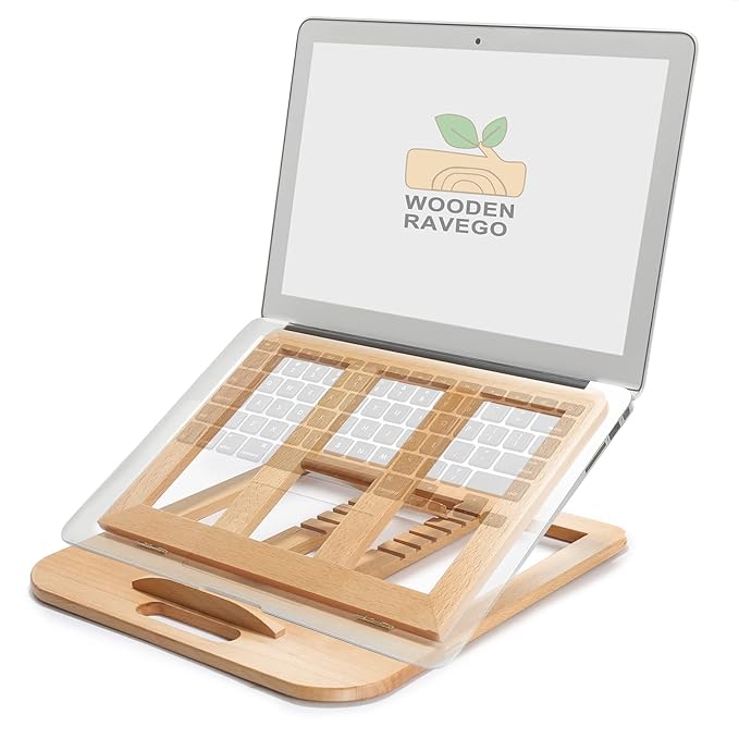 RAVEGO wooden laptop stand