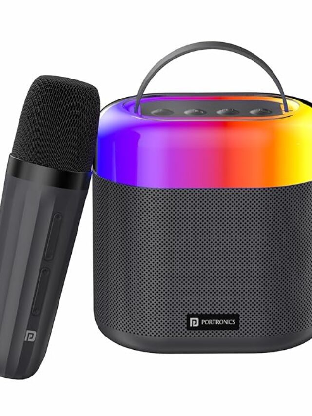 Portronics bluetooth speaker with mic