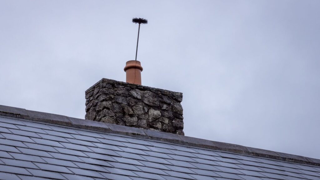 best black buildup in a chimney